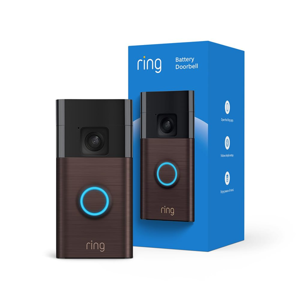 Ring Two-Way Talk, & Motion Detection & Alerts Battery Doorbell