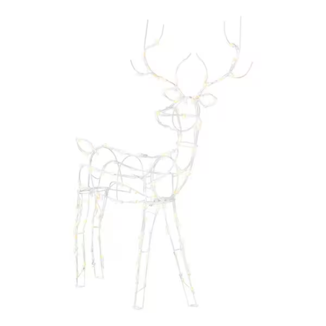 4-Ft LED Wire Reindeer Holiday Yard Decoration