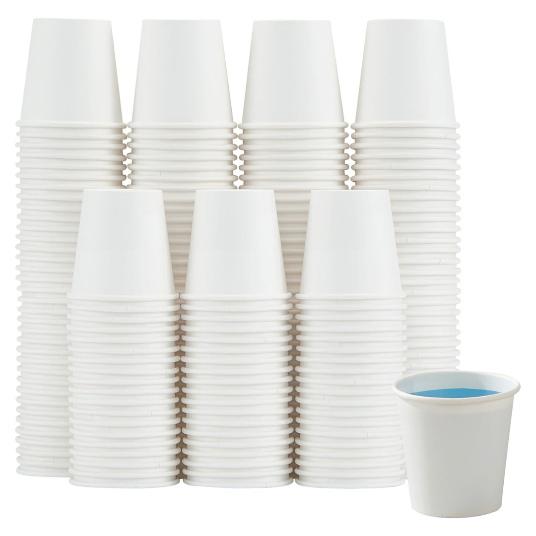 100-Pack Mini Disposable Paper Cups, 3-Oz