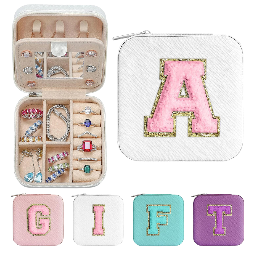 Parima Initial Travel Jewelry Case Organizer