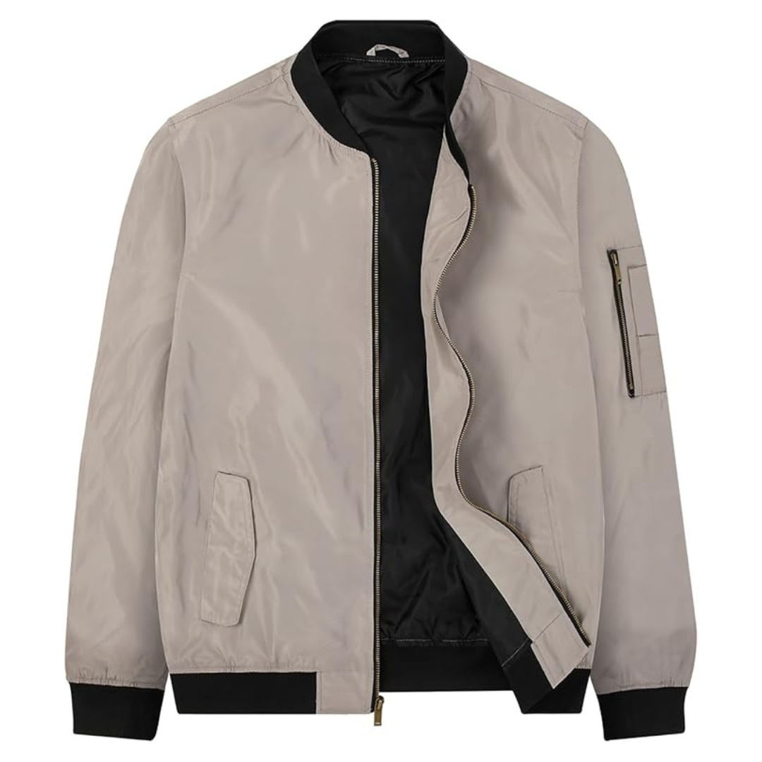Men's Lightweight Slim Fit Bomber Jacket