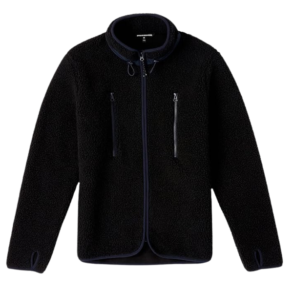 Amazon Essentials Men's Teddy Fleece Full-Zip Mock Neck Jacket