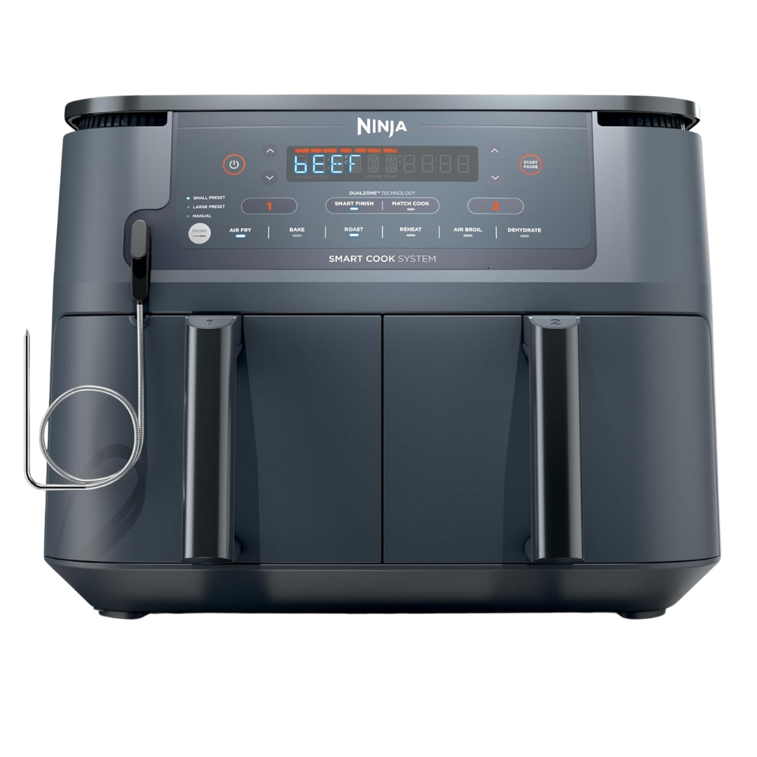10-Qt Ninja DZ550GY 10-in-1 Air Fryer With Smart Thermometer
