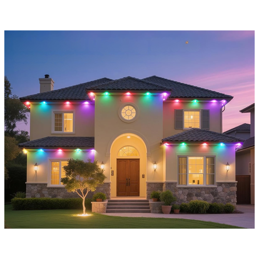 100-Ft All-Weather Permanent RGB LED Outdoor Eave Lights