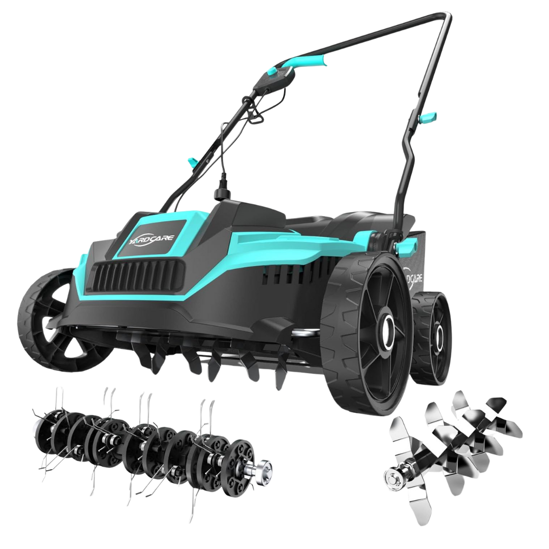 Yardcare 2-in-1 Powerful Lawn Dethatcher With 10.5 Gal Bag