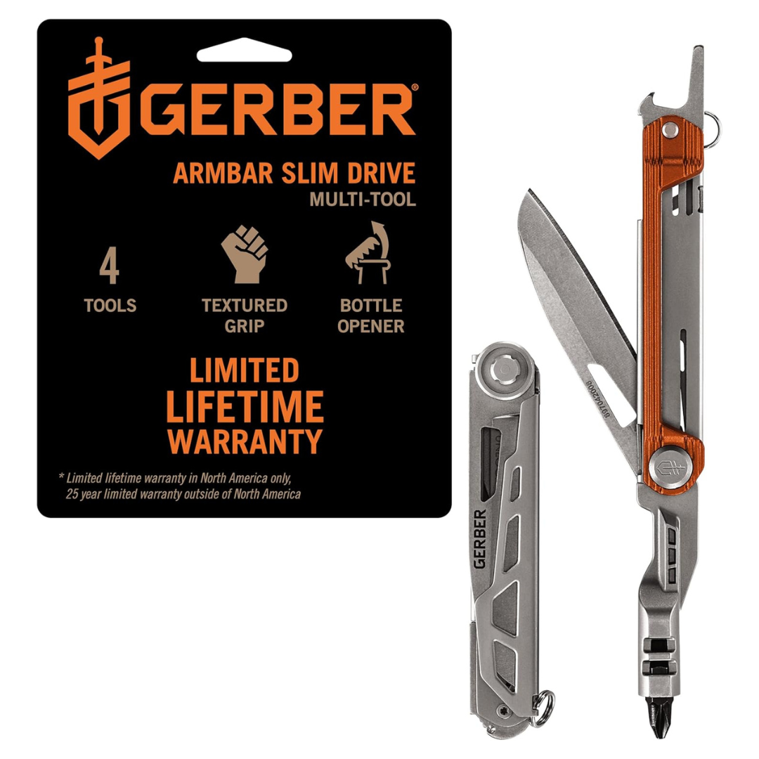 Gerber Gear Armbar Slim Drive Multitool W/ Screwdriver & Bottle Opener