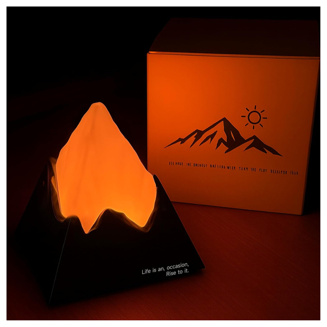 Rechargeable Bedside LED Nightlight Volcano Lamp