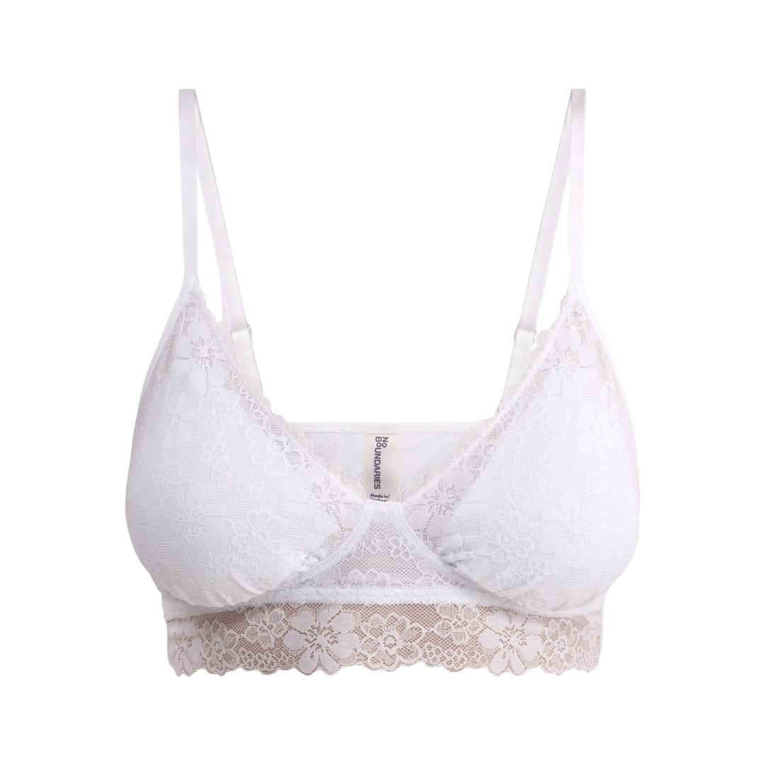 No Boundaries Women's Contour Floral Lace Bralette (Various)