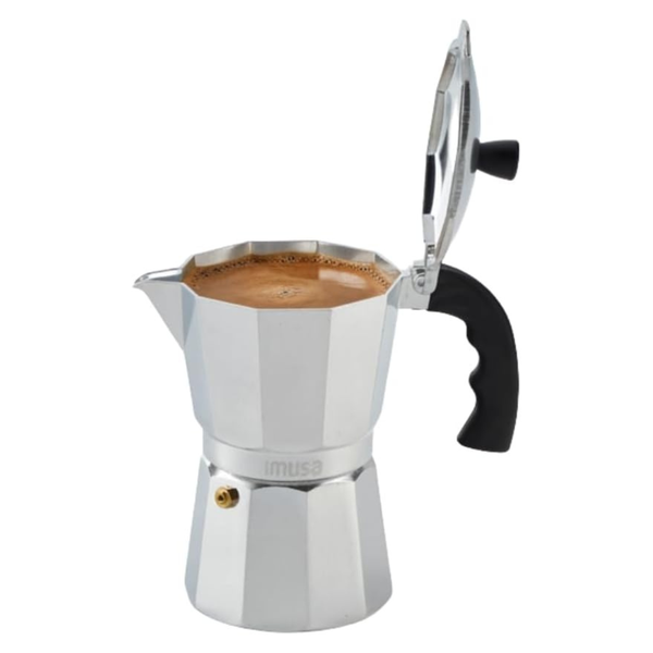 Imusa USA Aluminum Stovetop 6-cup Espresso Maker