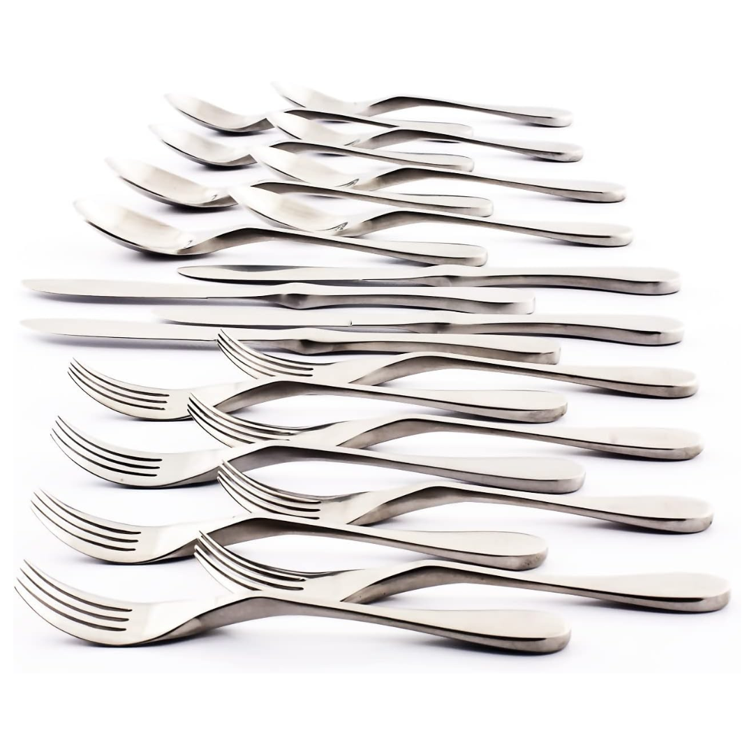 20-Piece Knork Silverware Matte Cutlery Stainless Steel Cutlery Set