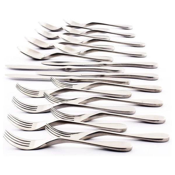 20-Piece Knork Silverware Matte Cutlery Stainless Steel Cutlery Set