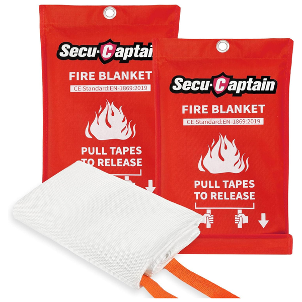 2-Pack SecuCaptain Emergency Fire Blanket