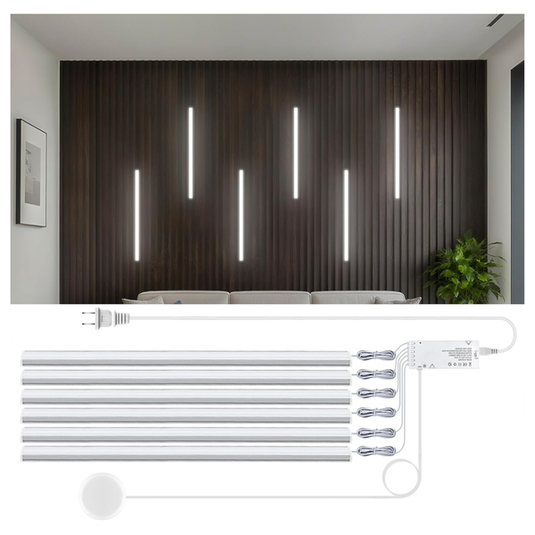 6-Pack 12" Under Cabinet Dimmable LED Light Bar