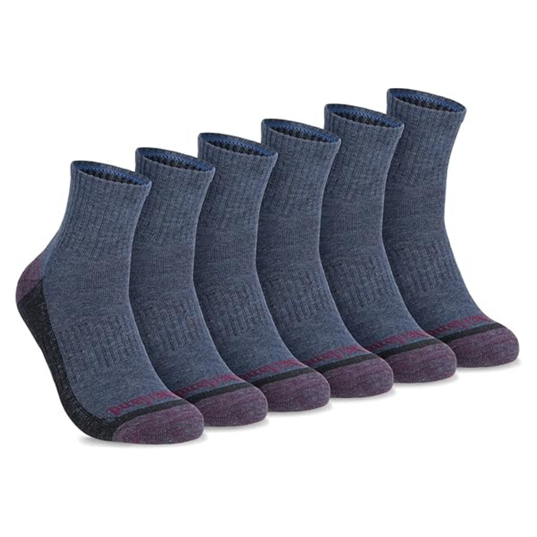 6-Pack Timberland Men's Arch Support Padded Cushion Socks