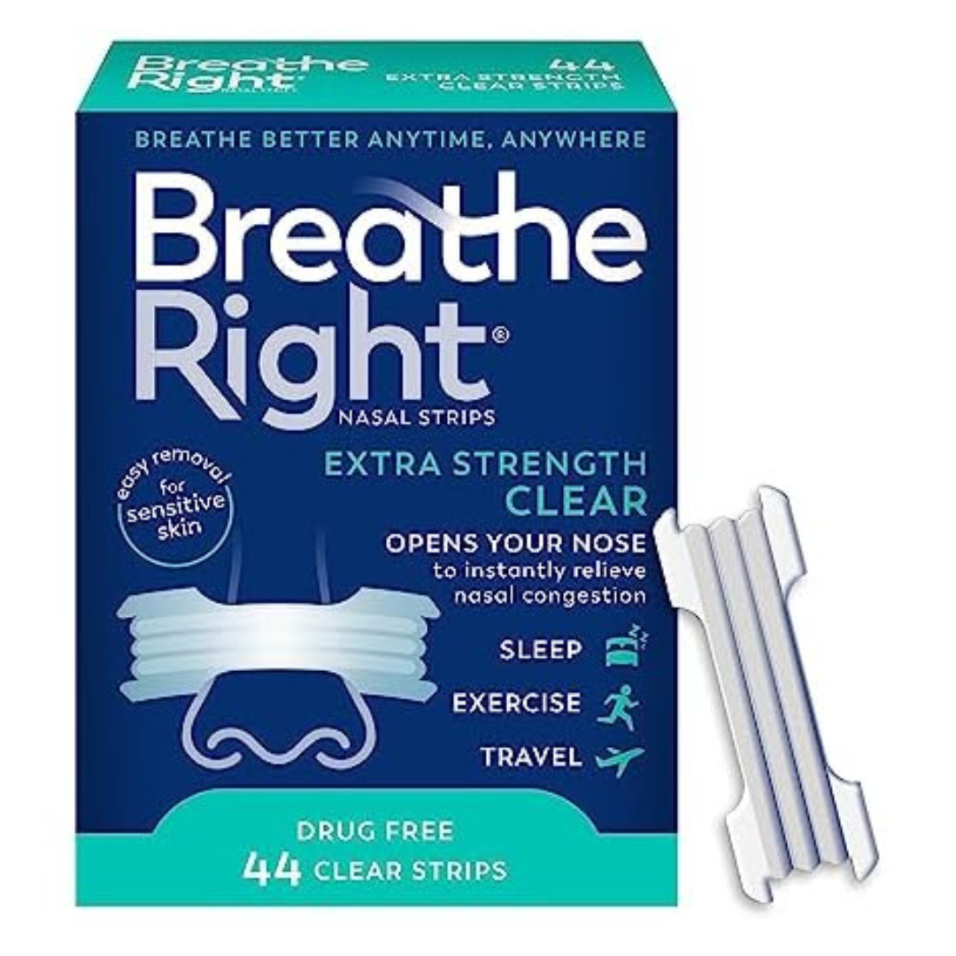 44-Count Breathe Right Nasal Strips (Extra Strength, Clear)