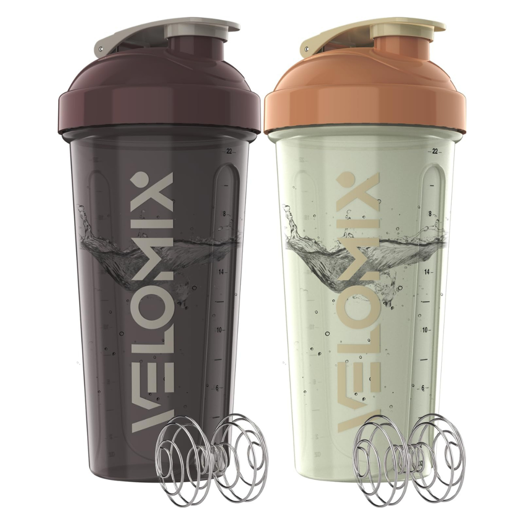 2-Pack 28 Oz Protein Shaker Bottles (Mixed Colors)