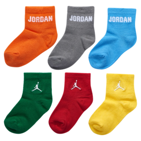 6-Pack Jordan Boys' Infant Everyday Essential Socks
