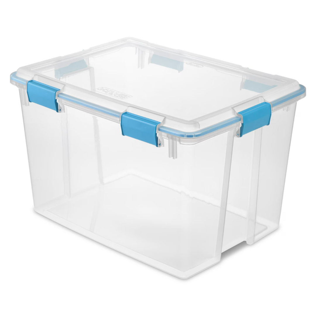 Sterilite 80 Quart Weather-Resistant Large Clear Storage Bin