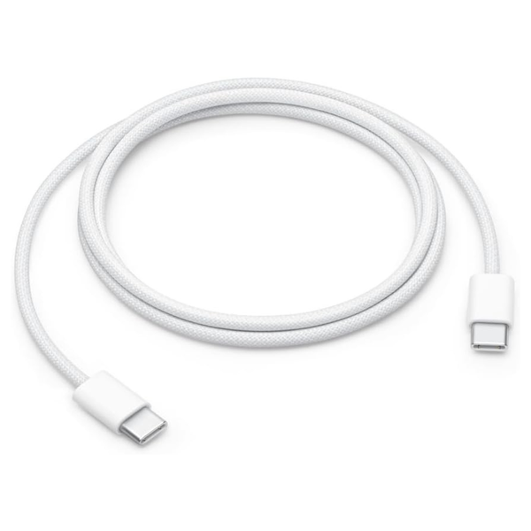 3-Ft Apple 60W USB-C To USB-C Woven Charge Cable (White)