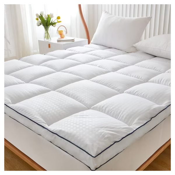 Justlet 2" Queen Size Extra Thick Soft Breathable Mattress Topper