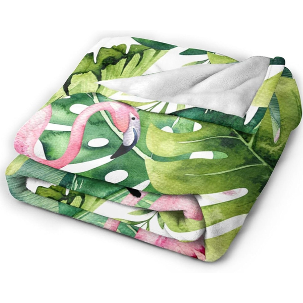 60" x 50" Tropical Lightweight Flannel Blanket