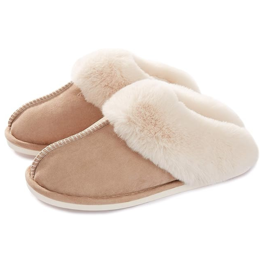 Donpapa Women's Memory Foam Fluffy Soft Warm Slip On Slipper
