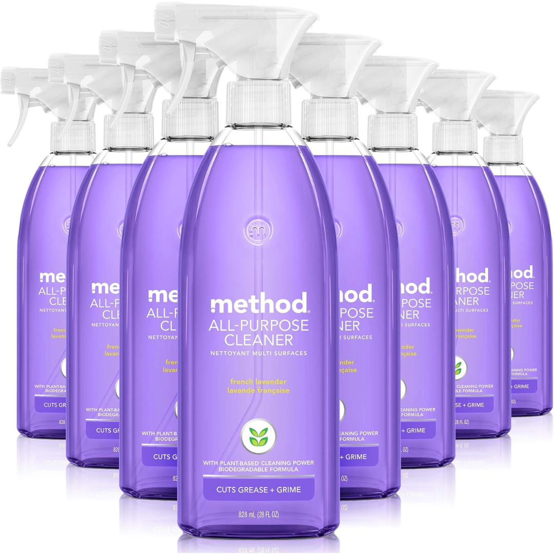 8-Pack 28oz Method Plant-Based & Biodegradable Cleaner Spray