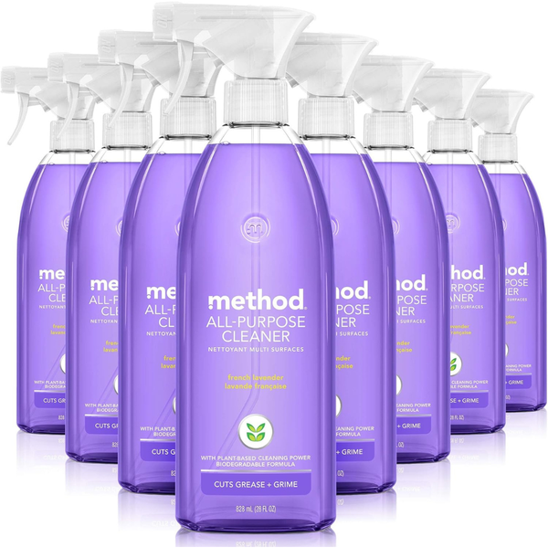 8-Pack 28oz Method Plant-Based & Biodegradable Cleaner Spray