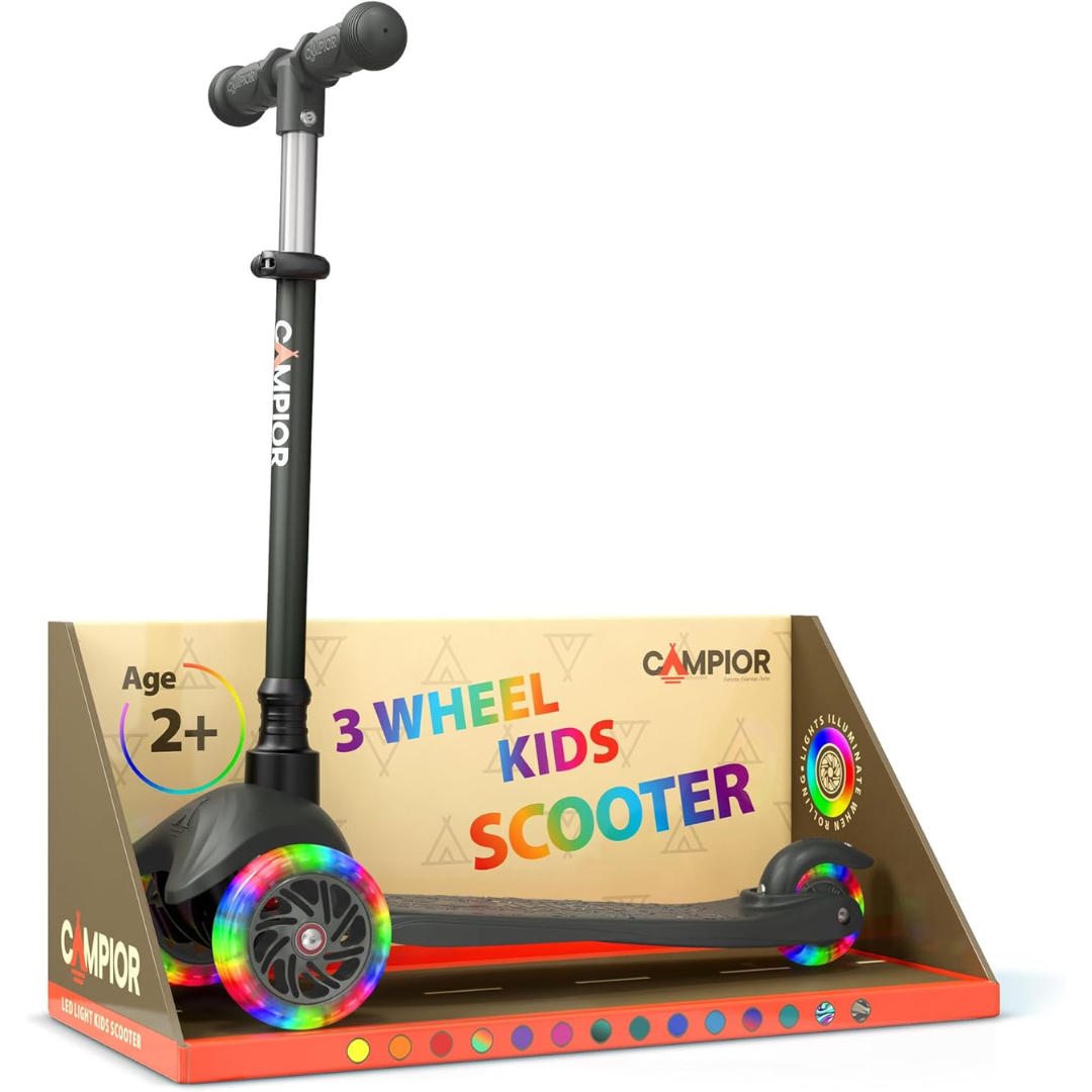 Black Mini 3 Wheel Scooter for Kids