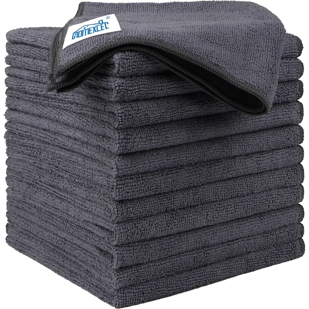 12-Pack 12.5" x 12.5" Microfiber Cleaning Towels