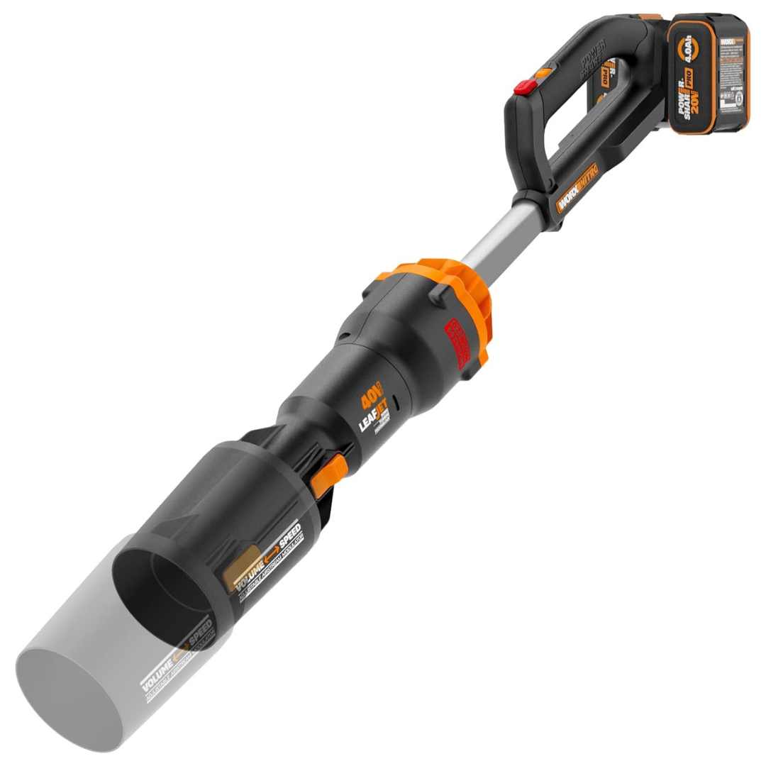 Worx Nitro WG585 40V Cordless Leaf Blower W/ (2) 4Ah Batteries & Charger