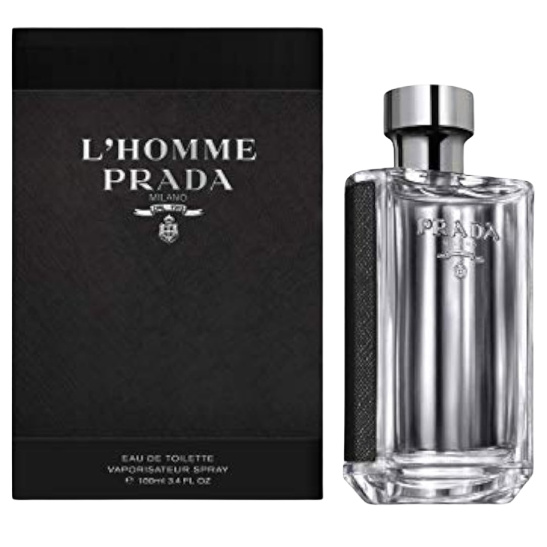 3.4-Oz Prada L'Homme For Men Eau De Toilette Cologne (Amber Wood)