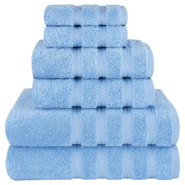 6-Piece American Soft Linen Cotton Luxury Towel Set (Various)