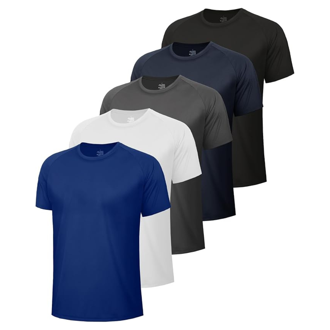 5-Pack Workout Men's T Shirts