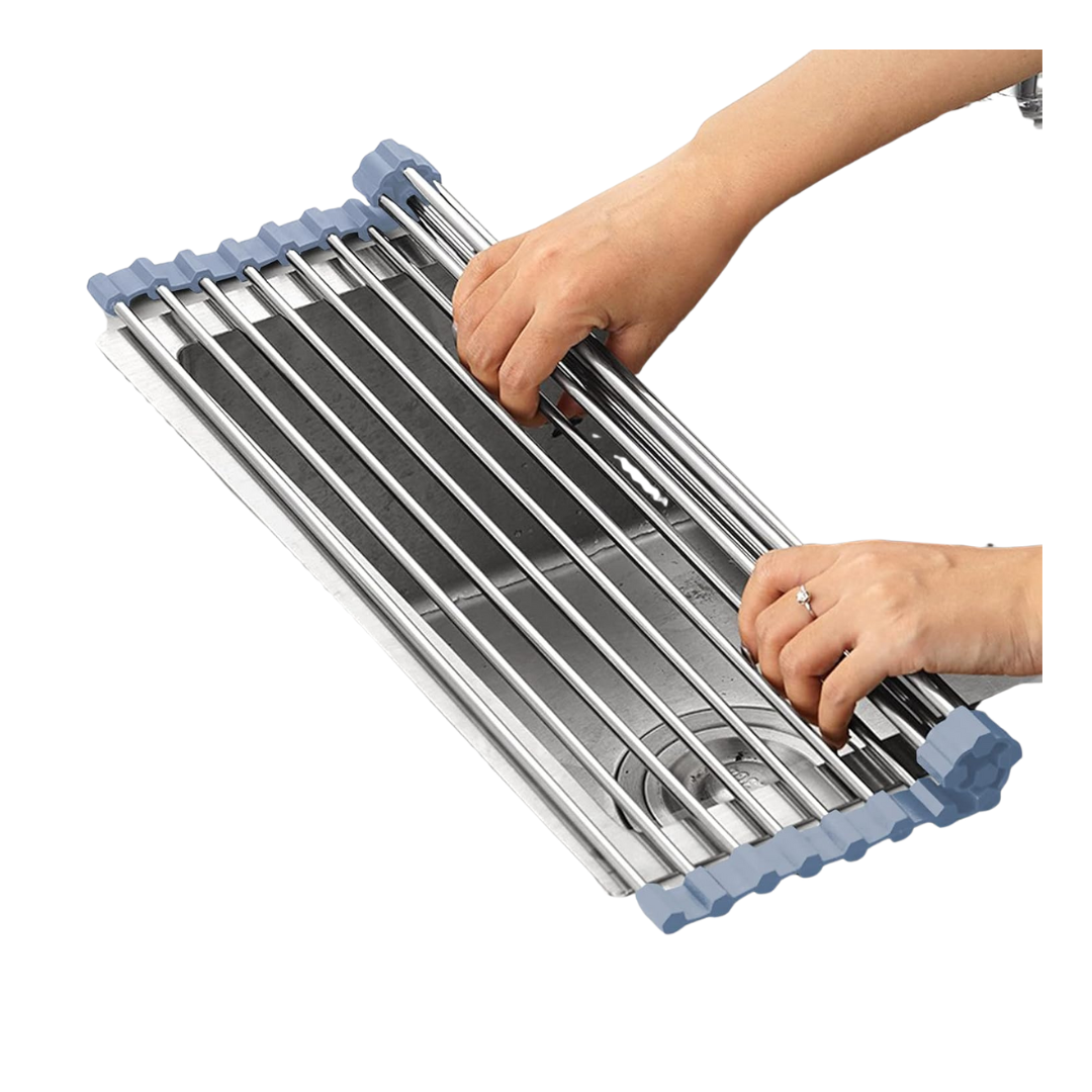 17.5 x 11.8 Over The Sink Stainless Steel Dish Drying Rack