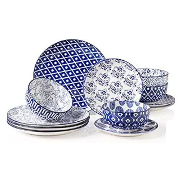 12 Piece Handmade Ceramic Dinnerware Sets