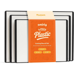 Set of 3 Non-Slip Dishwasher Safe Plastic Cutting Board