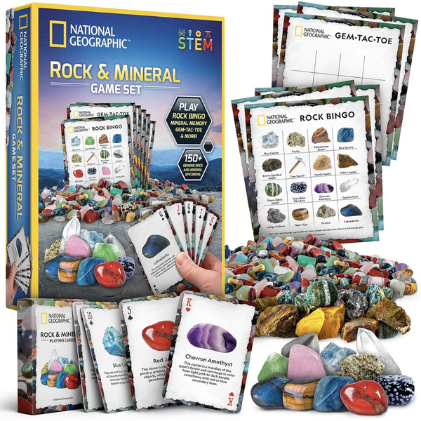 National Geographic Rock Bingo Game Set