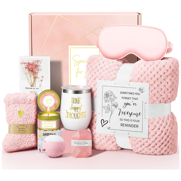 Women's Unique Relaxing Spa Gift Basket Set (Various)
