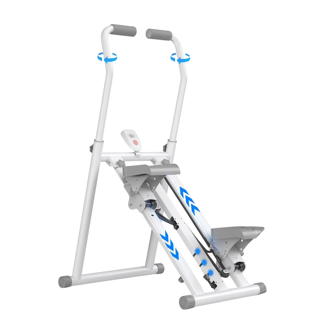 Compact Folding Stair Climber With Extended Step Range