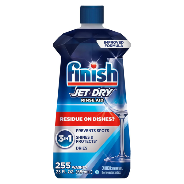 23oz. Finish Jet-Dry Dishwasher Liquid Detergent Rinse Aid