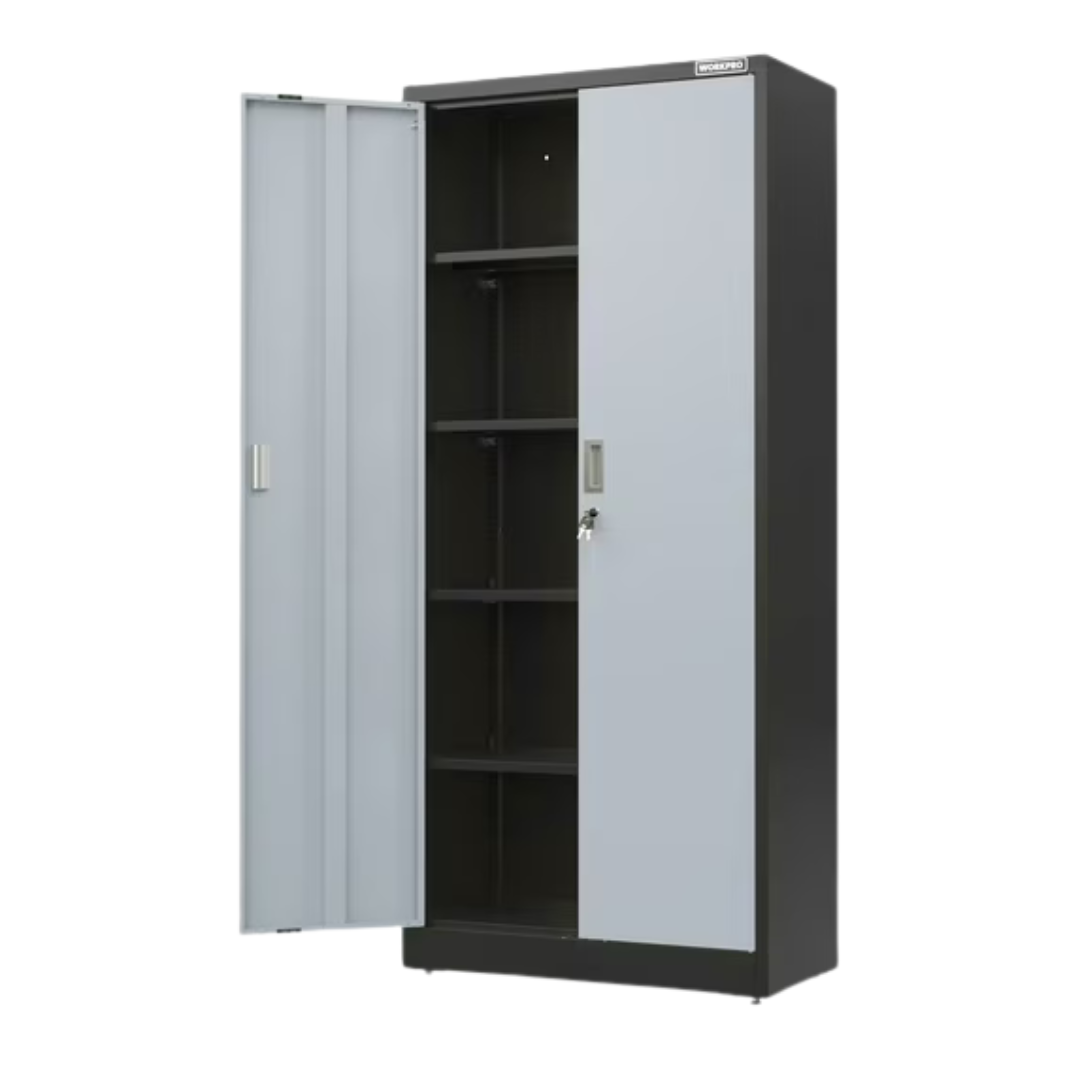 WORKPRO Metal Garage Storage Cabinet With Locking Doors & Shelves