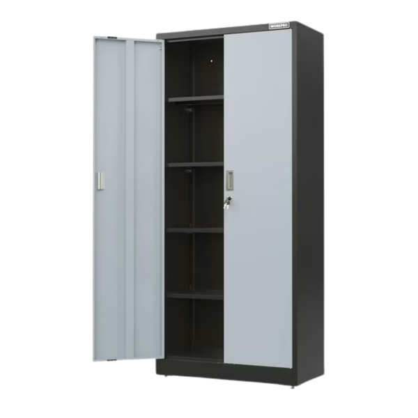 WORKPRO Metal Garage Storage Cabinet With Locking Doors & Shelves