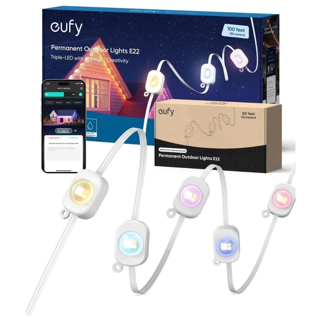 150 Ft Eufy E22 RGBWW Outdoor String Lights 90 LED's