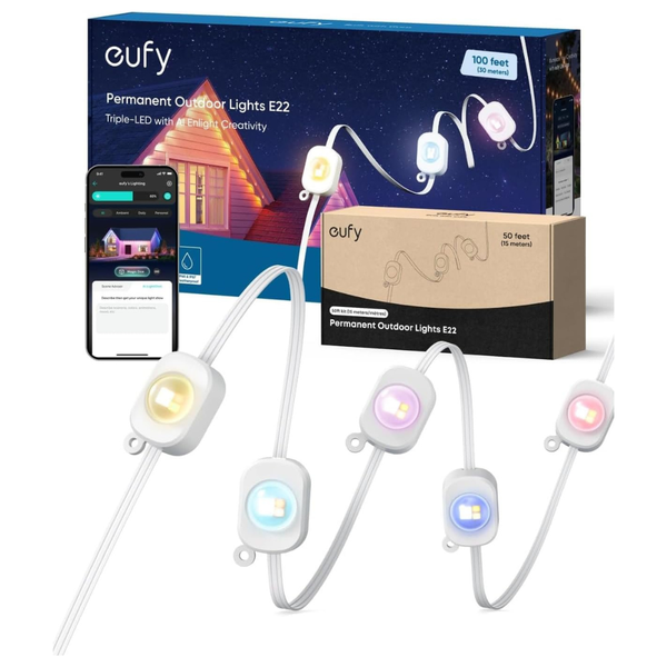150 Ft Eufy E22 RGBWW Outdoor String Lights 90 LED's