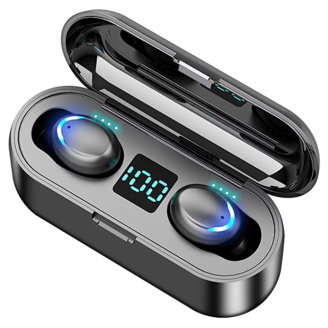 IPX5 Waterproof Bluetooth Earbuds With Charging Case