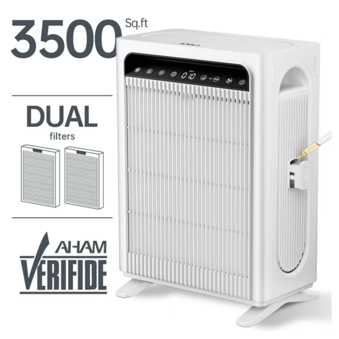 KNKA Pro APH4000 3500 Sq.ft Double-Sided Filter Air Purifier