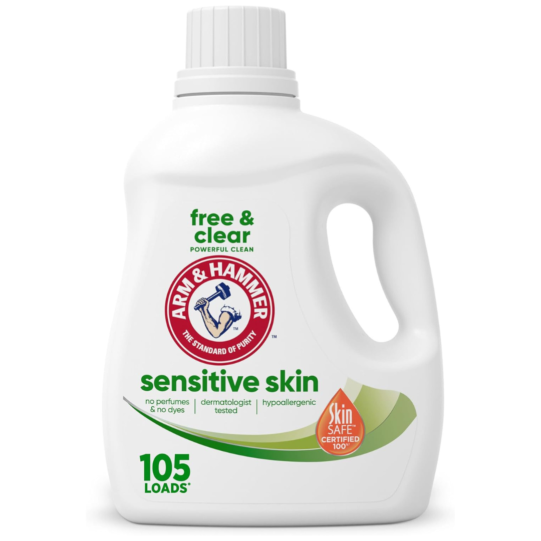 105 fl oz Sensitive Skin Free & Clear Liquid Laundry Detergent