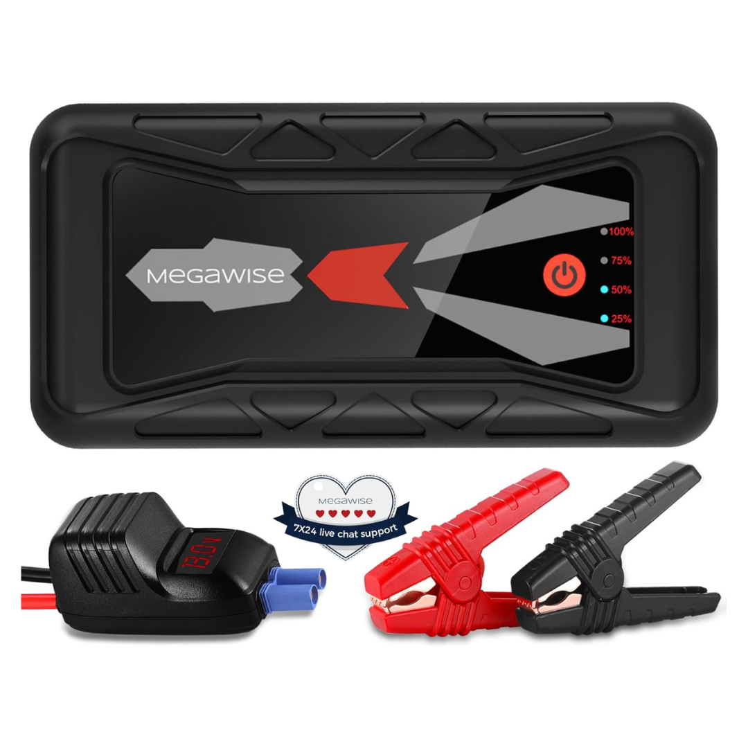 MEGAWISE 1500A Peak 16800mAh Car Battery Jump Starter Booster