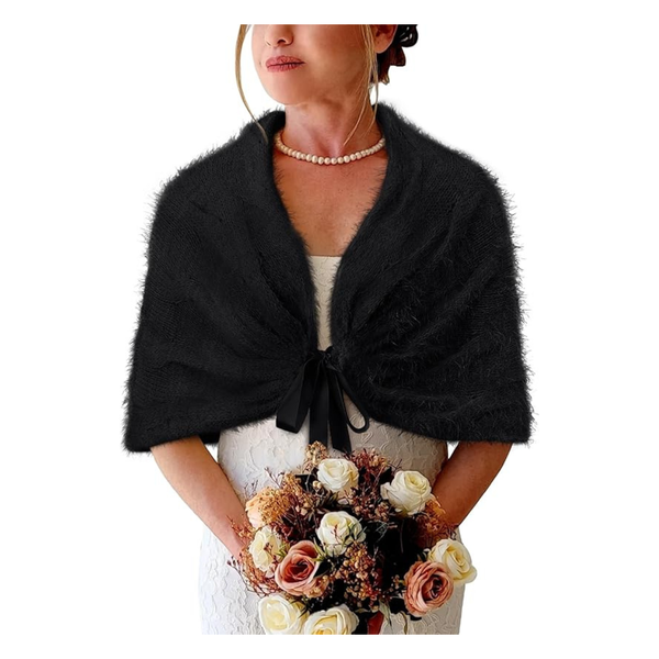 BB&KK Women's Dressy Winter Knit Shawl Wraps